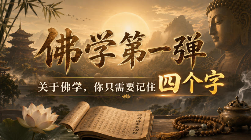 付费文章:佛学第一弹,关于佛学,你只需要记住四个字-旺仔资源库