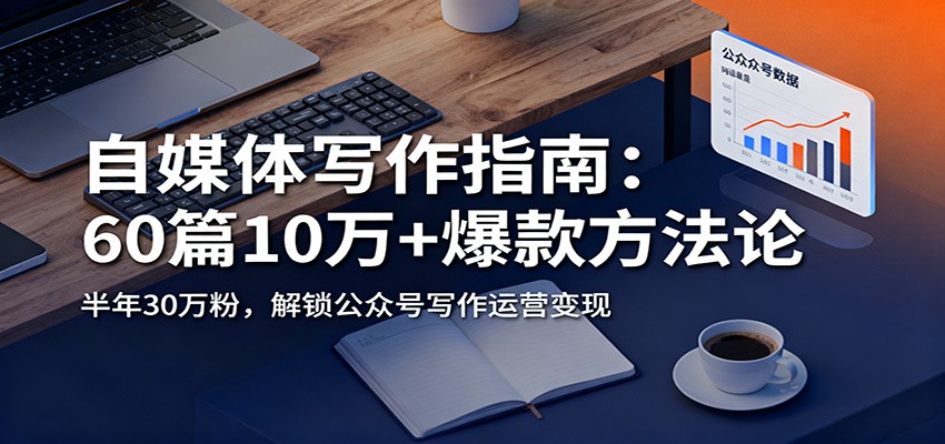 自媒体写作指南：60篇10万+爆款方法论，半年30万粉，解锁公众号写作运营变现-旺仔资源库