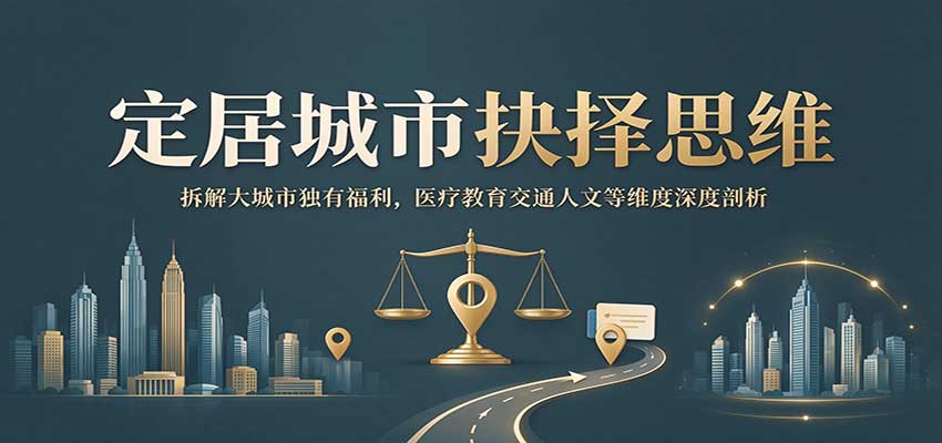 定居城市抉择思维：拆解大城市独有福利，医疗教育交通人文等维度深度剖析-旺仔资源库