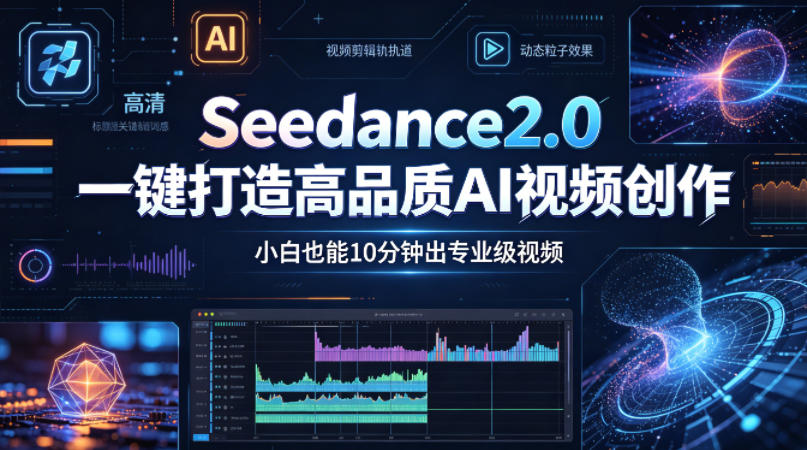 Seedance2.0一键打造高品质AI视频创作，小白也能10分钟出专业级视频-旺仔资源库