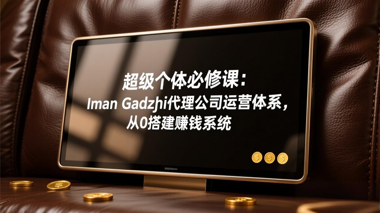 超级个体必修课：Iman Gadzhi代理公司运营体系，从0搭建赚钱系统-旺仔资源库
