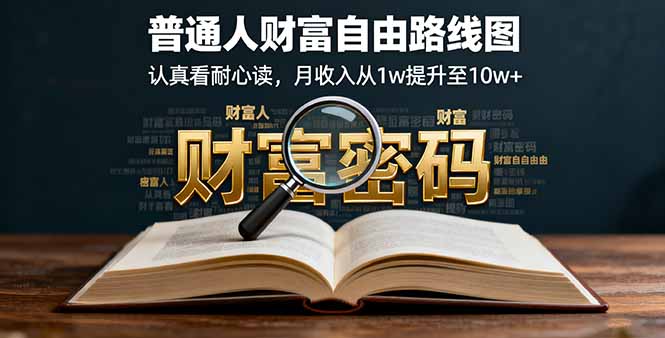 某付费文：普通人财富自由路线图，认真看耐心读，月收入从1w提升至10w+-旺仔资源库
