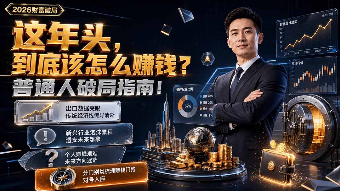 付费文章：这年头，到底该怎么赚钱？普通人破局指南！-旺仔资源库
