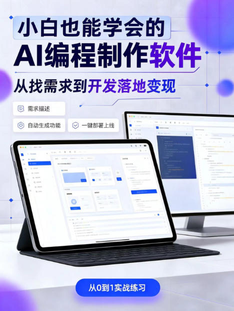 手把手教会你ai编程制作软件到变现全路径,零基础小白轻松上手,从找需求到开发落地变现【揭秘】-旺仔资源库