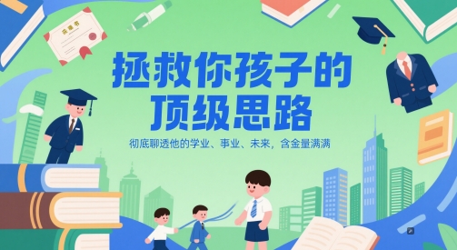 付费文章：拯救你孩子的顶级思路，彻底聊透他的学业、事业、未来，含金量满满-旺仔资源库