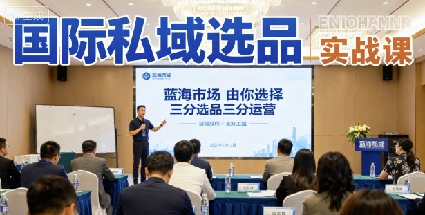 国际私域选品实战课，蓝海市场由你选择，七分选品三分运营-旺仔资源库