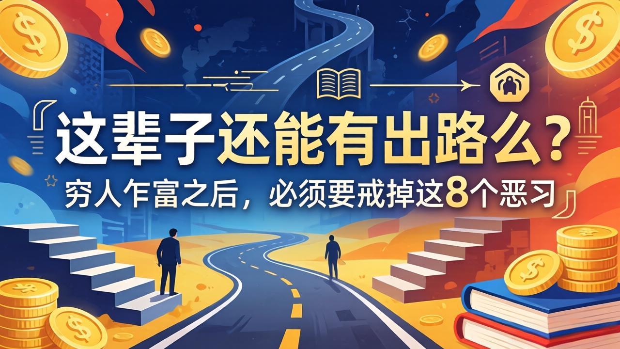 关于人生两篇付费文章【这辈子还能有出路么？】【穷人乍富之后，必须要戒掉这8个恶习】-旺仔资源库