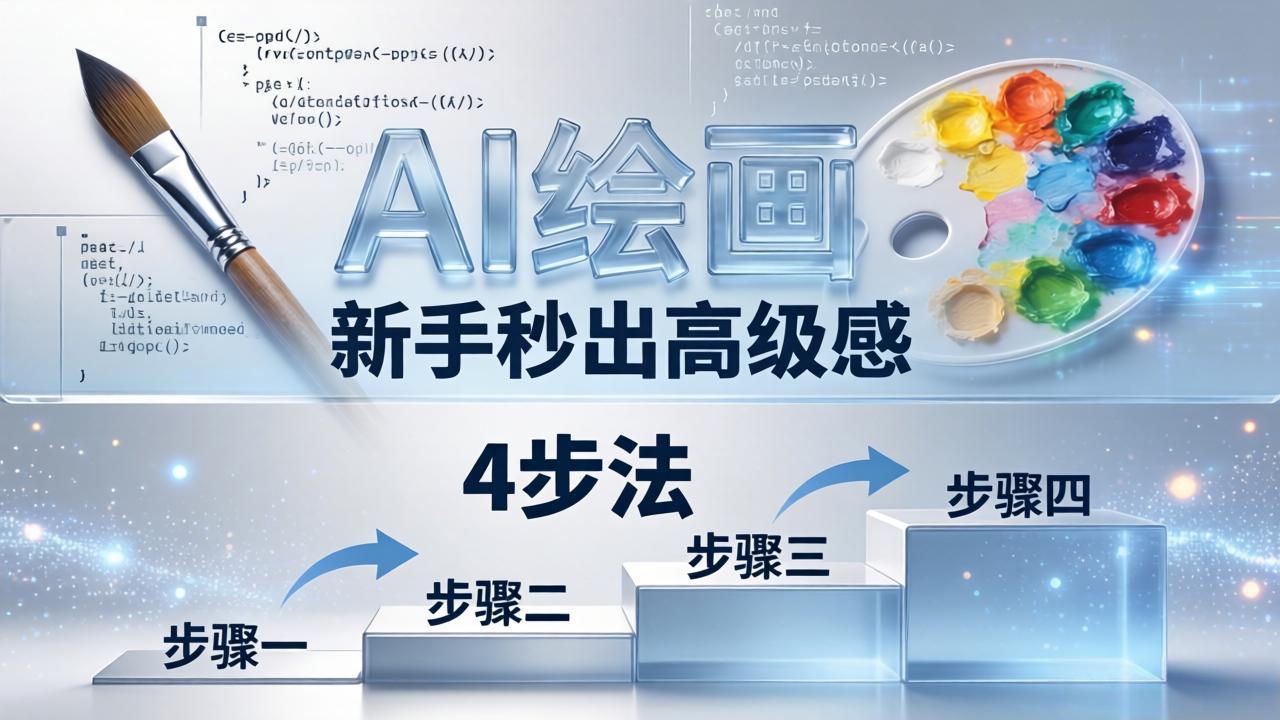 AI绘画入门别再硬磕了！即梦4步法：万能提示词公式+BRTR框架，新手秒出高级感-旺仔资源库