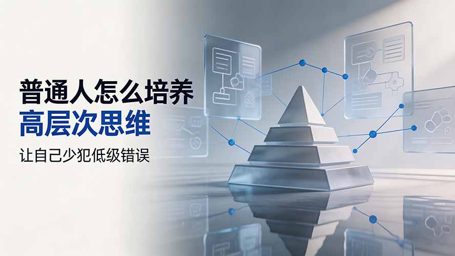 付费文章：普通人怎么培养高层次思维，让自己少犯低级错误-旺仔资源库