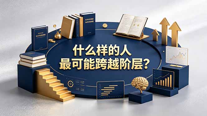 付费文章：什么样的人最可能跨越阶层？具备这五种特质，普通人也能顺利跨越阶层-旺仔资源库
