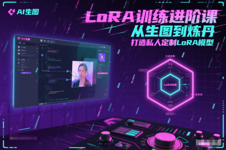 LoRA训练进阶课，从生图到炼丹，打造私人定制LoRA模型-旺仔资源库