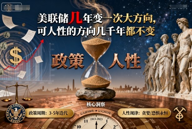 付费文章：美联储几年变一次大方向，可人性的方向几千年都不变-旺仔资源库