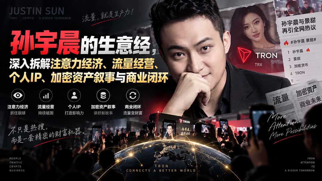 某星球精华文章——孙宇晨的生意经,深入拆解注意力经济、流量经营、个人IP、加密资产叙事与商业闭环-旺仔资源库