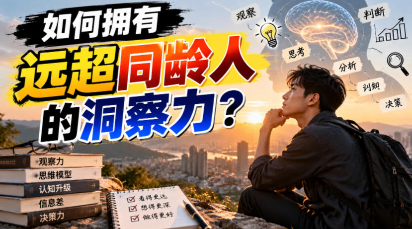 付费文章：如何拥有远超同龄人的洞察力？-旺仔资源库