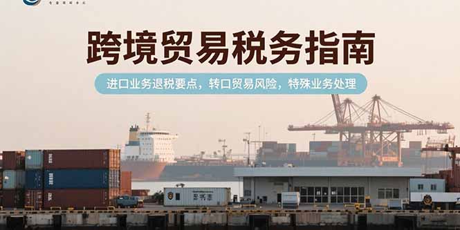 跨境贸易税务指南，进口业务退税要点，转口贸易风险，特殊业务处理-旺仔资源库