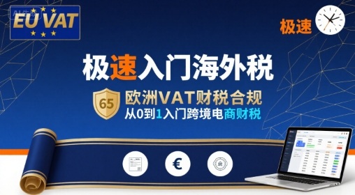 极速入门海外税，欧洲VAT财税合规，从0到1入门跨境电商财税-旺仔资源库