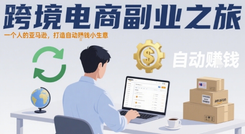 跨境电商副业之旅，一个人的亚马逊，打造自动賺钱小生意-旺仔资源库
