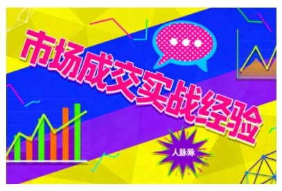 市场成交实战经验，从认知觉醒到实操落地，快速掌握市场开拓与成交核心能力-旺仔资源库