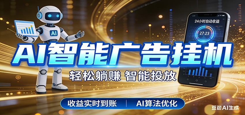 智能广告挂机新时代,利用碎片化时间实现稳定被动收益,AI帮你持续盈利-旺仔资源库