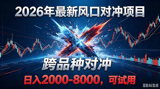 2026创业新风口!最新对冲!跨品种对冲!日收益2000-6000+-旺仔资源库