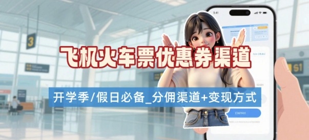 学生党必看！机票火车票优惠券申请渠道 + 项目打法，开学季节日速存-旺仔资源库