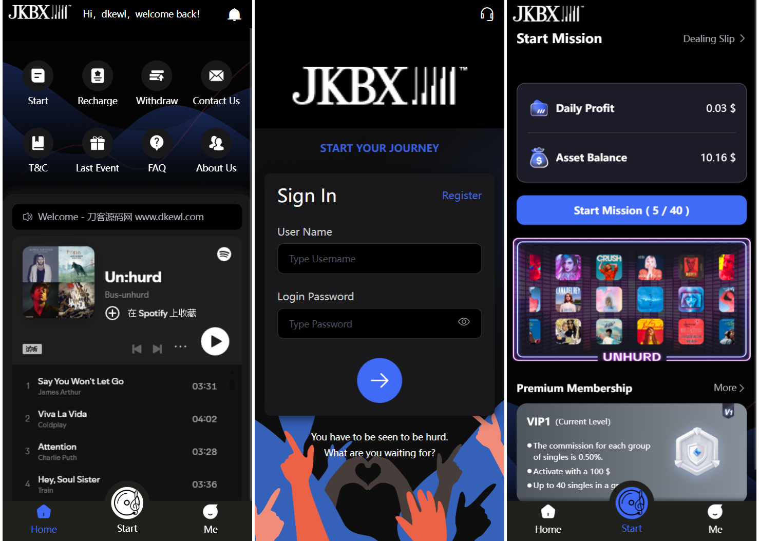 JKBX海外音乐抢单系统源码 Thinkphp框架 附教程-旺仔资源库