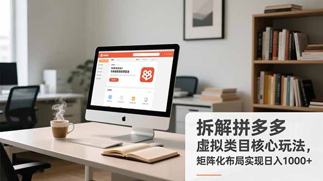 拆解拼多多虚拟类目核心玩法，矩阵化布局实现日入1000+-旺仔资源库