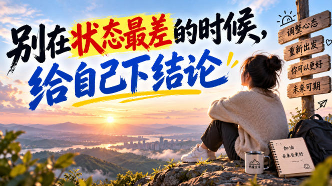 某公众号付费文章：别在状态最差的时候，给自己下结论-旺仔资源库