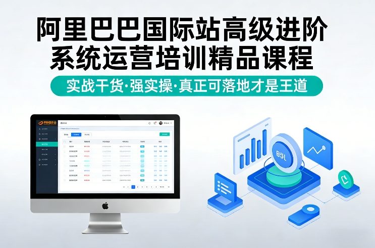 阿里巴巴国际站高级进阶系统运营培训精品课程，实战干货，强实操，真正可落地才是王道-旺仔资源库