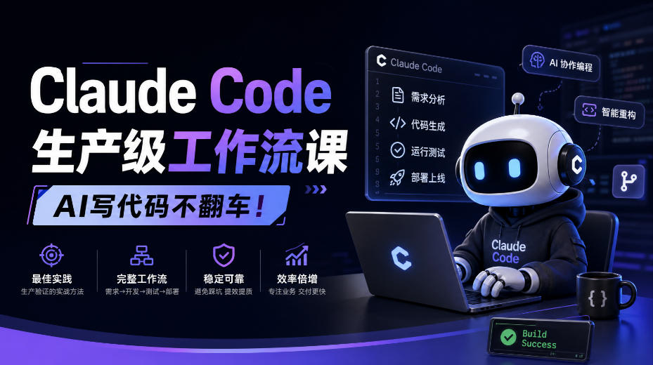 Claude Code生产级工作流课，AI写代码不翻车！【原创双语字幕】-旺仔资源库