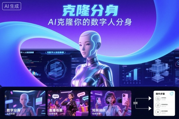 AI数字人认知实操课，克隆你的数字人分身-旺仔资源库