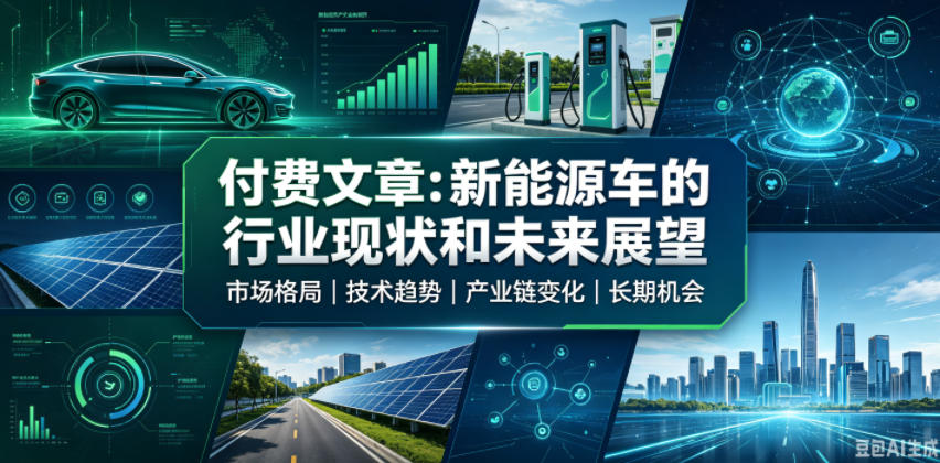 付费文章:新能原车的行业现状和未来展望-旺仔资源库