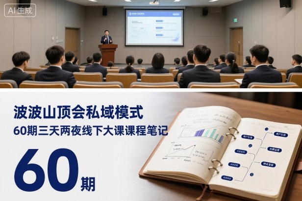 波波山顶会私域模式60期三天两夜线下大课课程笔记(文档)-旺仔资源库