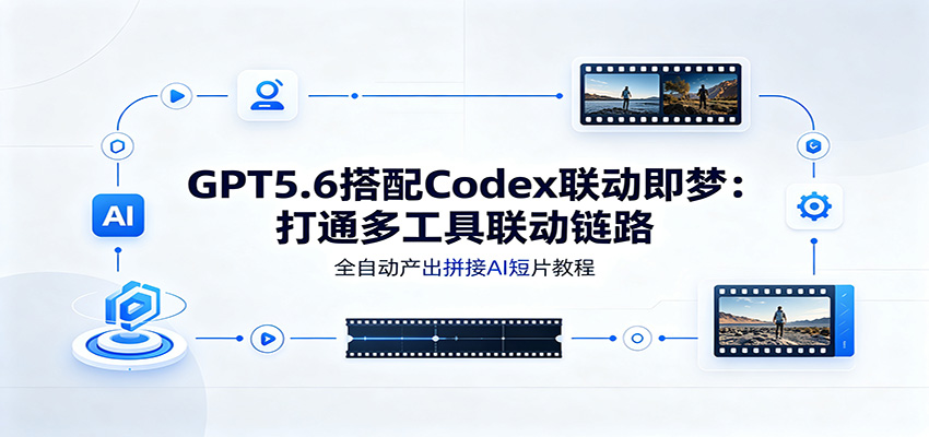 GPT5.6搭配Codex联动即梦:打通多工具联动链路,全自动产出拼接AI短片教程-旺仔资源库
